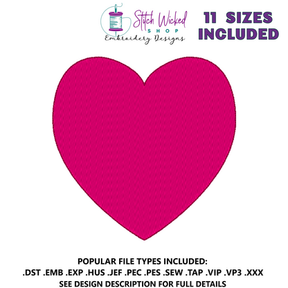 Valentines Heart Embroidery Design