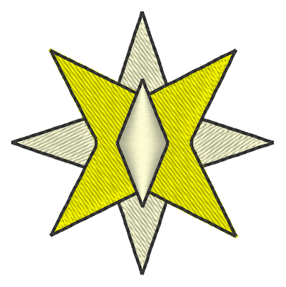 Mini Star Machine Embroidery Design