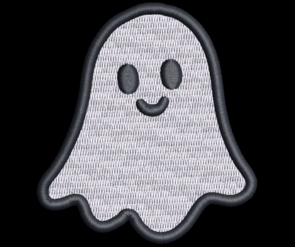 Cute Ghost Halloween Embroidery Design, 10 Sizes