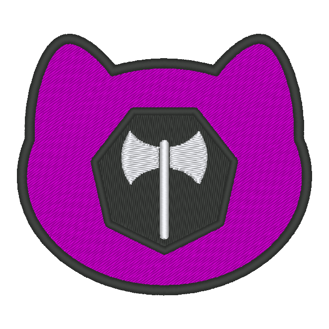 Labrys Purride Flag Embroidery Design, Cat Lesbian Pride Flag Patch, 7 ...