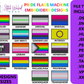 Pride Flags And Pride Paw Prints Design Bundle