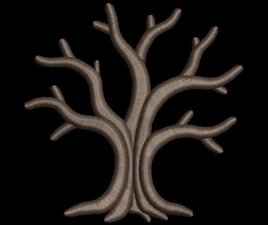 Cute Spooky Tree Halloween Embroidery Design, 10 Sizes Included