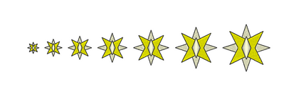 Mini Star Machine Embroidery Design