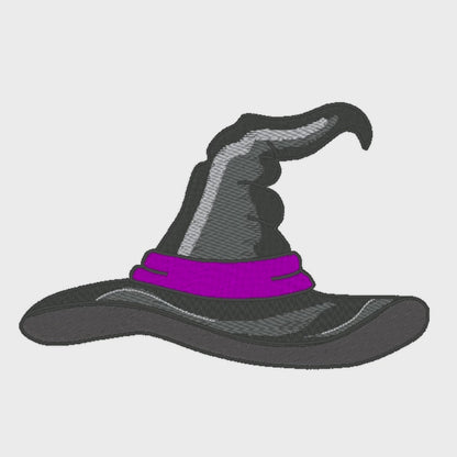 Witches Hat Machine Embroidery Design