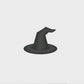 Mini Witch Hat Satin Stitch Machine Embroidery Design, 11 Sizes Included