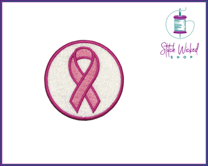 Awareness Ribbon Patch, Embroidered Patch, Disability Awareness Patch For Jacket, Iron On or Sew On Patch For Hats, Available In 5 Sizes
