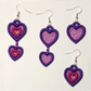 FSL Hearts Earrings Embroidery Design Bundle