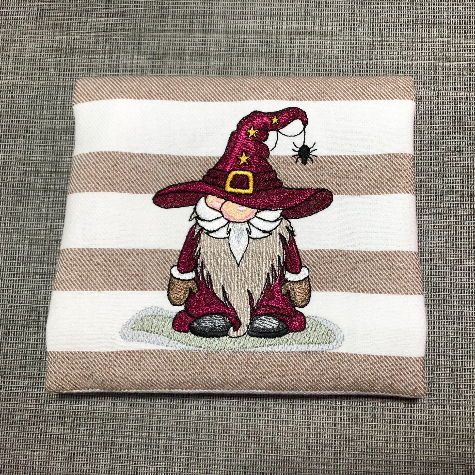 Halloween Gnome Machine Embroidery Design, Halloween Embroidery Pattern, Gnomes with Hats, Gnome Pattern, Gnome Halloween, Gnome DIY Pattern - Stitch Wicked Shop