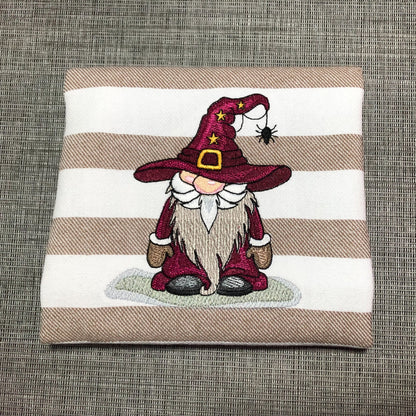 Halloween Gnome Machine Embroidery Design, Halloween Embroidery Pattern, Gnomes with Hats, Gnome Pattern, Gnome Halloween, Gnome DIY Pattern - Stitch Wicked Shop