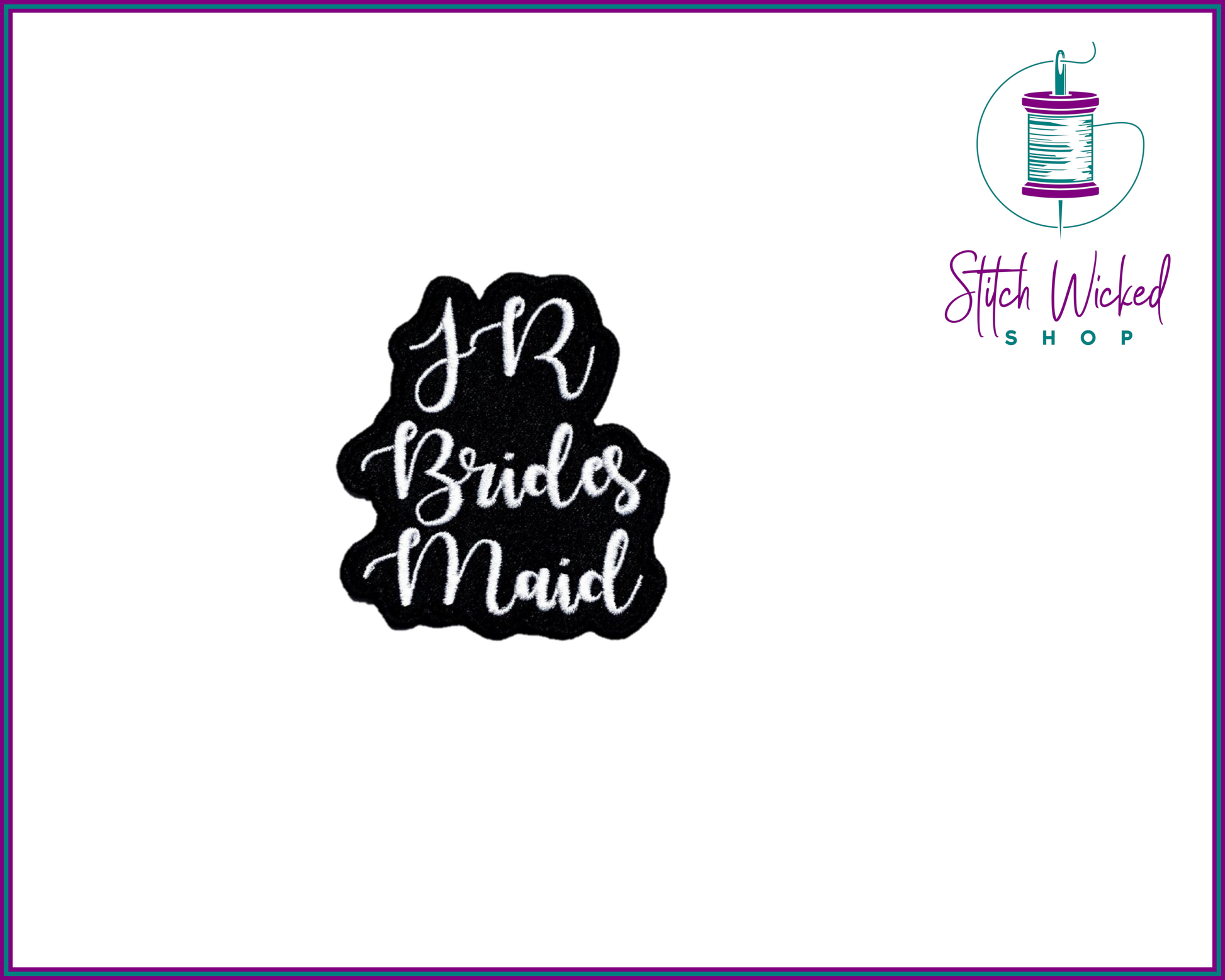 Junior Brides Maid Wedding Bridal Party Embroidered Patch - Stitch Wicked Shop
