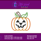 Pumpkin Jack O Lantern, Halloween Applique, Machine Embroidery Design, Digital Download (Face 3) - Stitch Wicked Shop