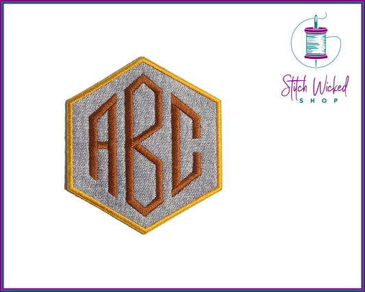 Custom Monogram Patches, Embroidered Monogram Patches, Monogram Patches Iron On Sew On, Custom Initial Patches, Custom Embroidered Monograms