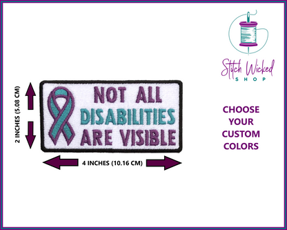 Service Dog Patch, Not All Disabilities Are Visible