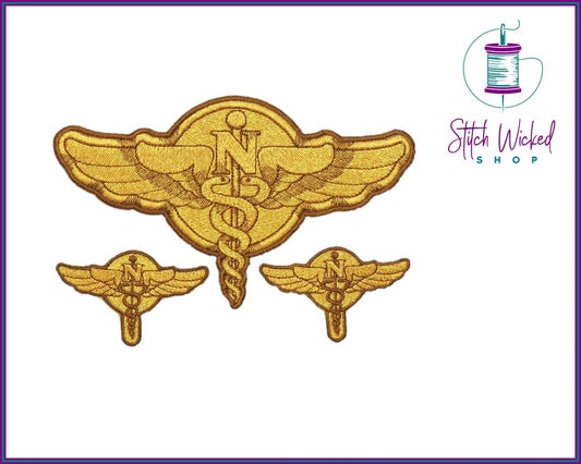 Nursing Patch Registered Nurse RN Fully Embroidered Patches Individual or Set - Stitch Wicked Shop