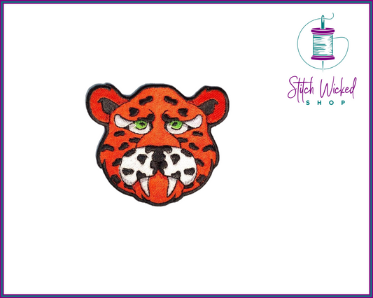 Jaguar Head, Fully Embroidered Patch - Stitch Wicked Shop